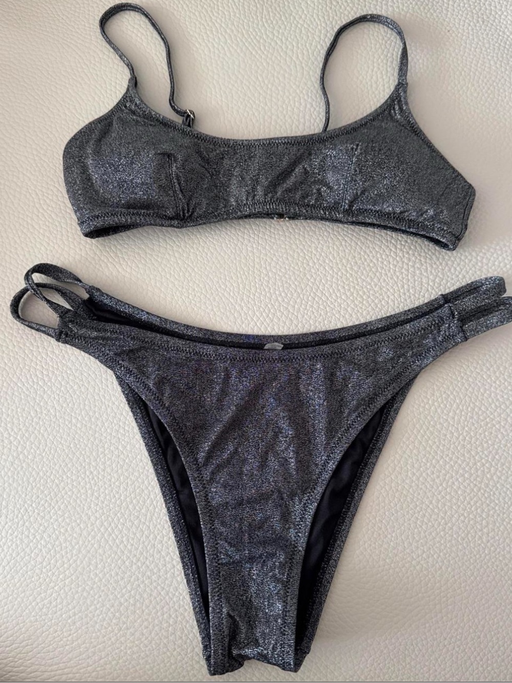 Victoria's Secret Shimmer Black Bikini Set